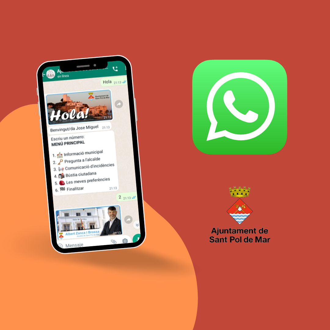 L'Ajuntament estrena WhatsApp municipal